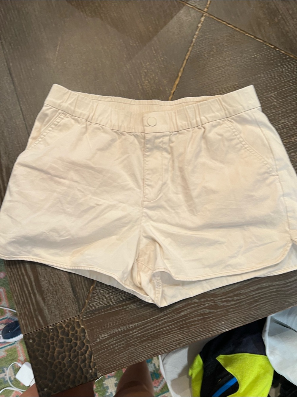 J. Crew Cream High-Waist Casual Shorts
